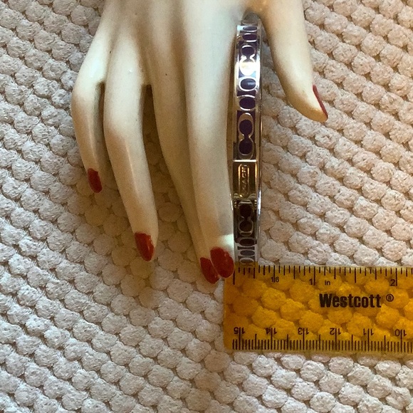 Coach Bangle Bracelet, Purple Enamel - Picture 6 of 6